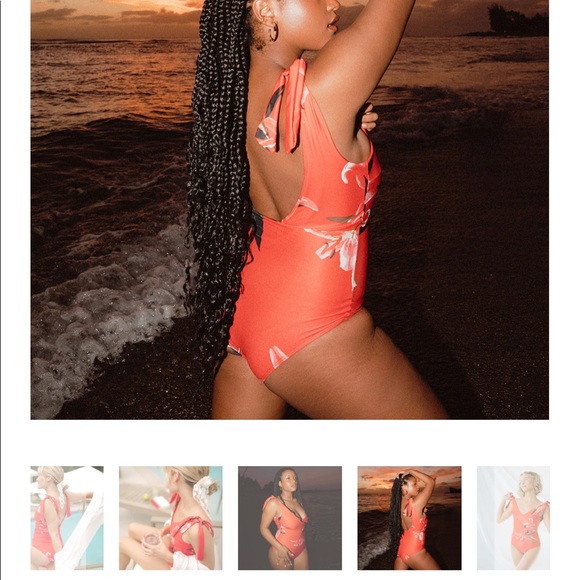 Albion Belle One-Piece Swimsuit - Pink Lily - Picture 9 of 11